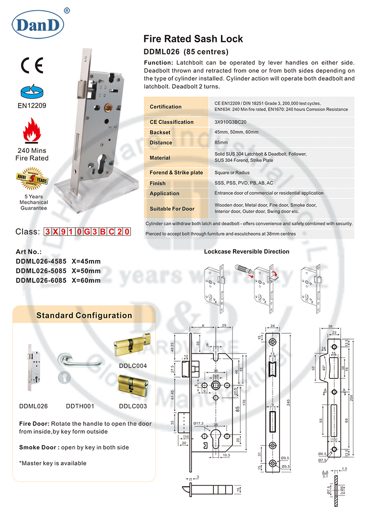 Khóa cửa bán chạy-Phần cứng D và D