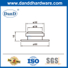 Nút chặn cửa cao su bằng kim loại Nút chặn cửa bên trong bằng thép không gỉ cho Bắc Mỹ-DDDS047