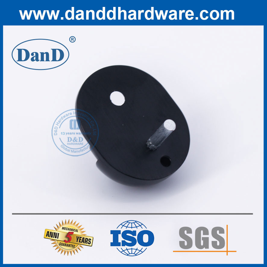 Chặn Cửa Độc Đáo Chặn Cửa Tròn Inox Màu Đen Tầng-DDDS003
