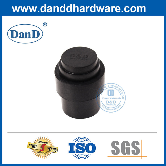 Phụ kiện chặn cửa hiện đại Chặn cửa gắn sàn Black-DDDS009