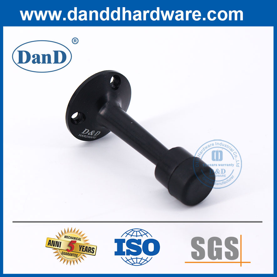 Chặn cửa dọc màu đen Hợp kim kẽm Chặn cửa nội thất tốt nhất-DDDS019
