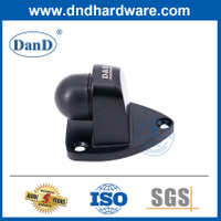 Chặn cửa màu đen Cao su Thép không gỉ Hợp kim kẽm Chặn cửa và giá đỡ-DDDS029-B