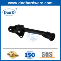 Chặn cửa ngoài trời Hợp kim kẽm Matt Black gắn chặn cửa-DDDS022