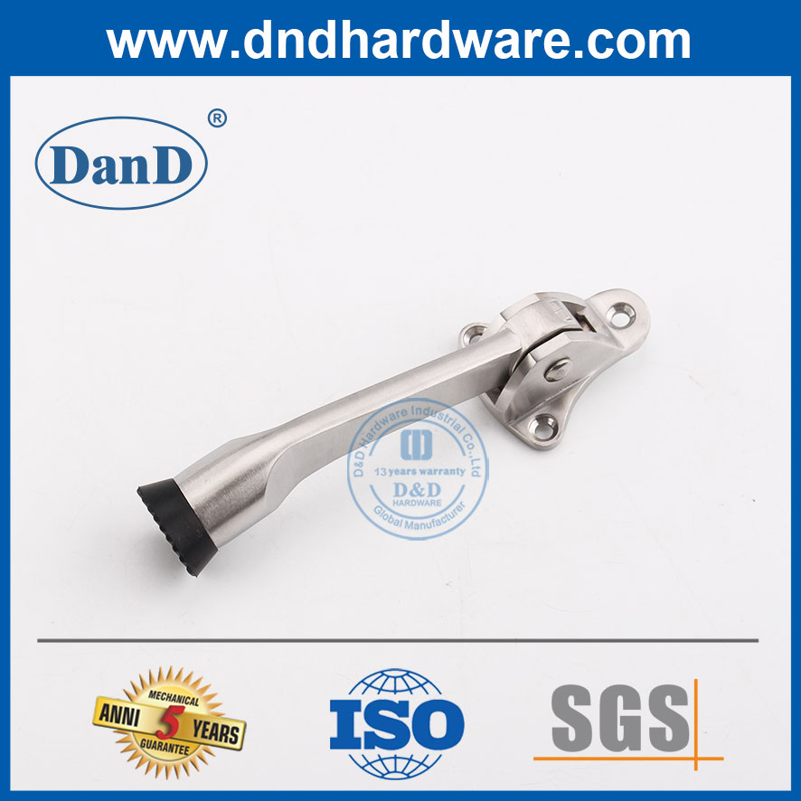 Chặn Cửa An Toàn Hợp Kim Kẽm Satin Niken Chặn Cửa Giá Đỡ Trên Cửa-DDDS022