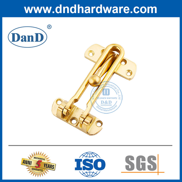 Bộ bảo vệ cửa an ninh hợp kim kẽm mạ vàng cho cửa phòng ngủ-DDDG001