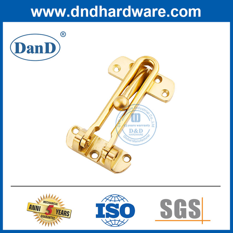 Bộ bảo vệ cửa an ninh hợp kim kẽm mạ vàng cho cửa phòng ngủ-DDDG001