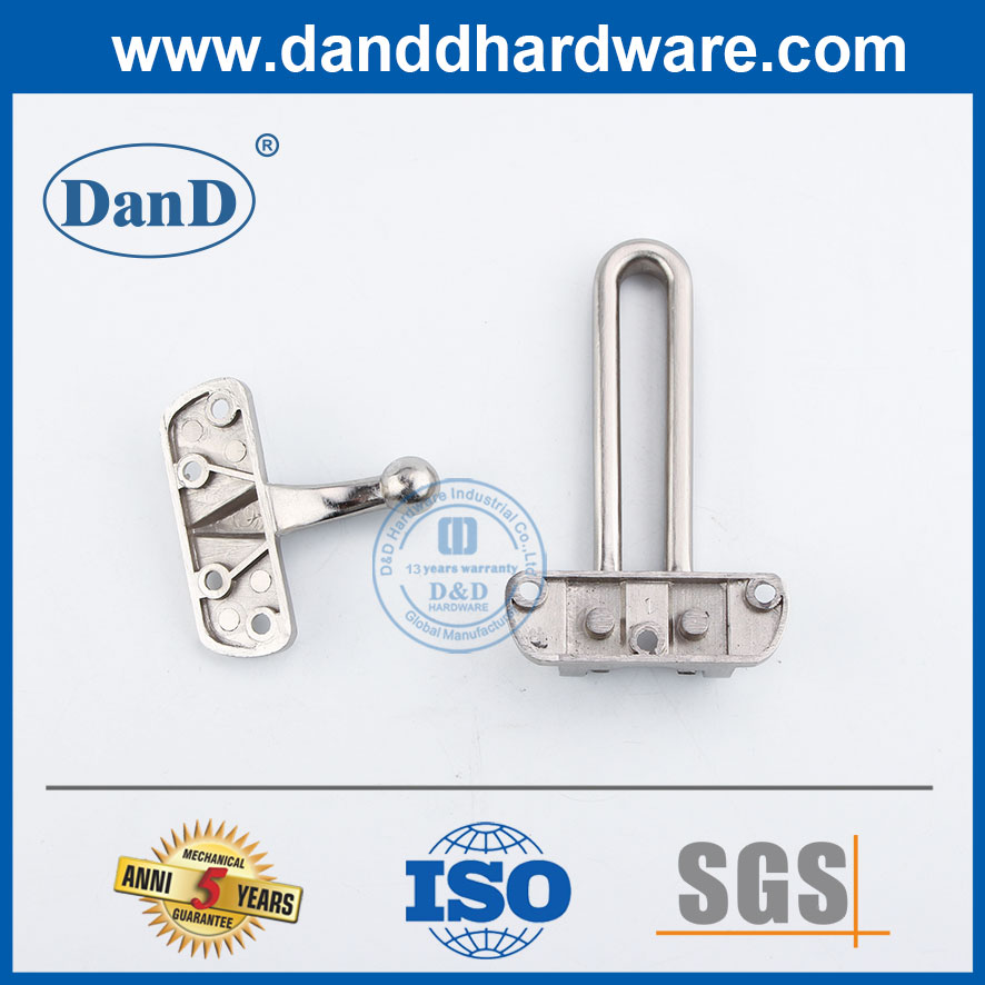 Bộ bảo vệ cửa kim loại Satin Niken Bộ bảo vệ cửa hợp kim kẽm cho gia đình-DDDG001