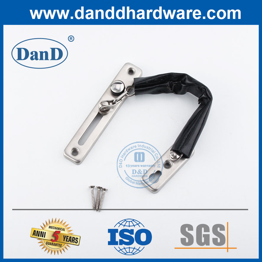 Nhà cung cấp chuỗi cửa Khóa cửa chuỗi bằng thép không gỉ Satin cho cửa ra vào-DDG004