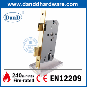 Khóa cửa vào chống cháy bằng đồng thau được đánh bóng CE SS304 bảo mật cao -DDML009