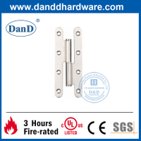 Bản lề cửa trong bằng thép không gỉ 304 màu bạc có góc tròn- DDSS019-B