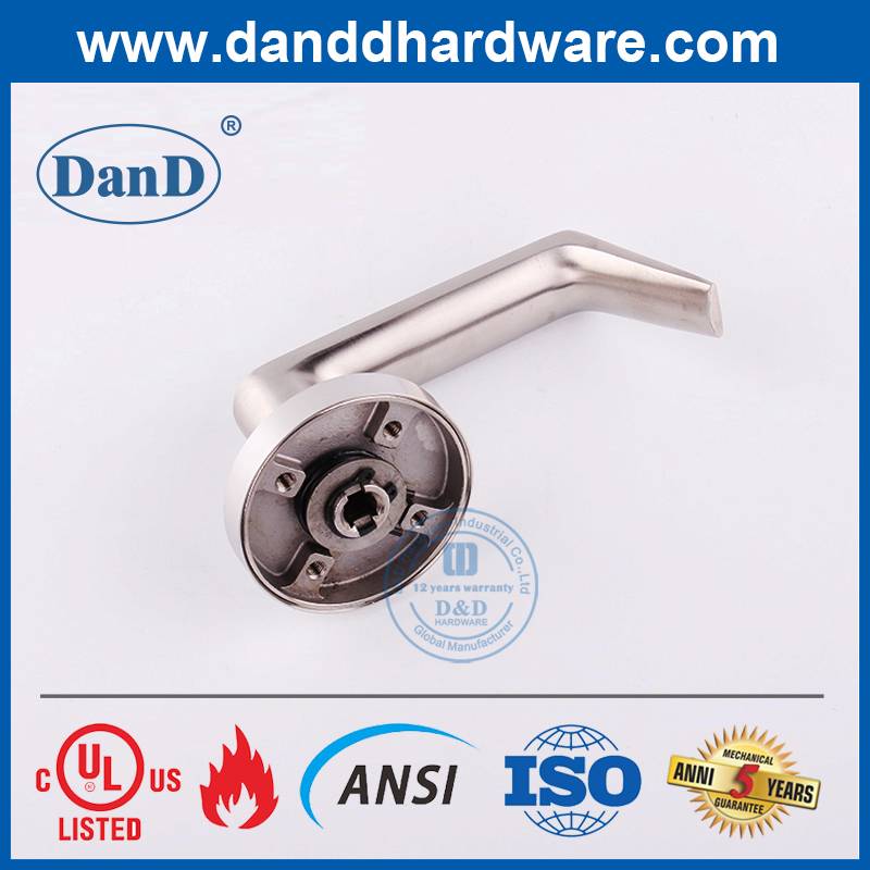 Tay nắm cửa đòn bẩy rắn màu bạc nặng SUS304-DDAH002