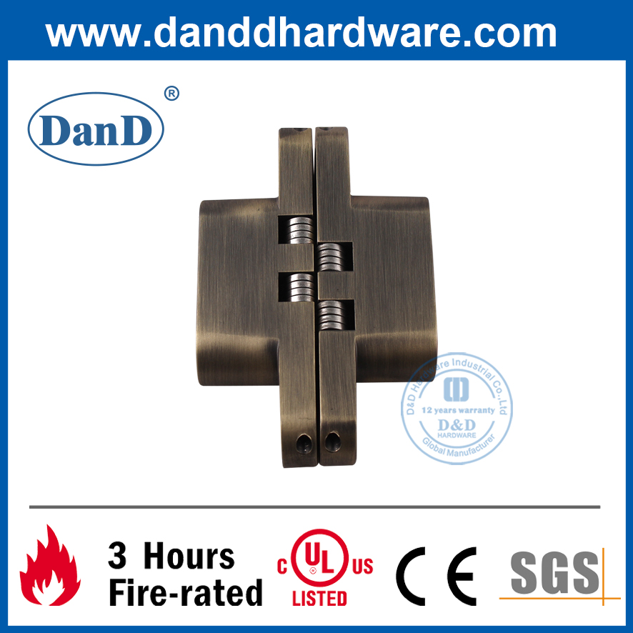 Bản lề cửa ẩn bằng đồng thau cổ bằng hợp kim kẽm cho cửa bên ngoài-DDCH007