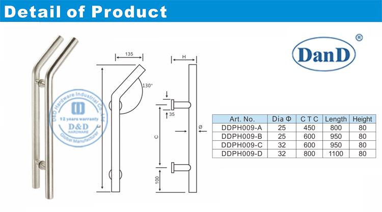Tay nắm kéo cửa ra vào-DVàDPhần cứng