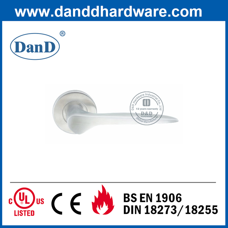 Cửa đi bên ngoài bằng thép không gỉ 304 hiện đại Lever-DDSH008
