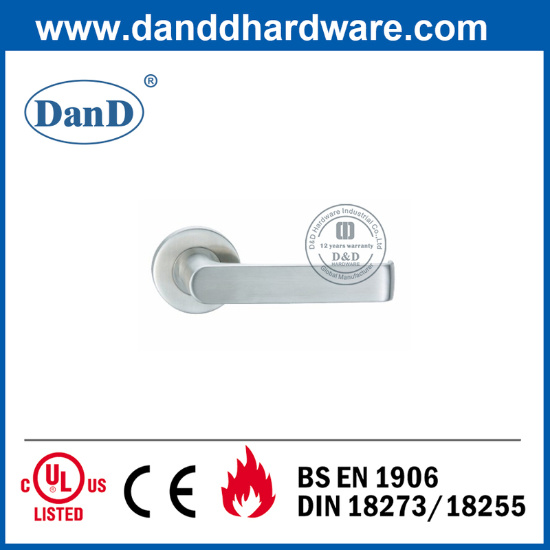 Tay nắm cửa bên ngoài đòn bẩy rắn hiện đại bằng thép không gỉ 304-DDSH036