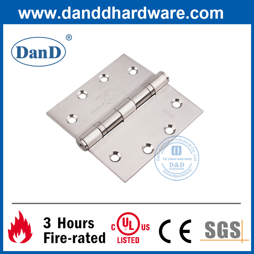 Chứng nhận UL Bản lề cửa chống cháy SS201- DDSS002-FR-4.5X4.5X3.4
