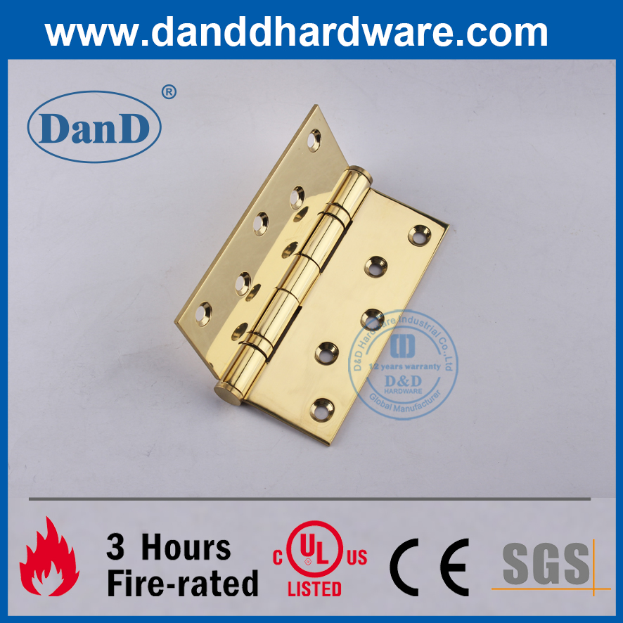 Bản lề cửa composite chống cháy bằng thép không gỉ 304 được đánh bóng-DDSS011B-5X4X3