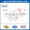 Phần cứng cửa bí mật Thép không gỉ chịu lực nặng 160-180 độ Bản lề ẩn hai hướng-DDCH020