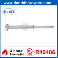 Thiết bị thoát hiểm loại vành được liệt kê của UL Thanh cảm ứng bằng thép Panic Bar-DDPD003