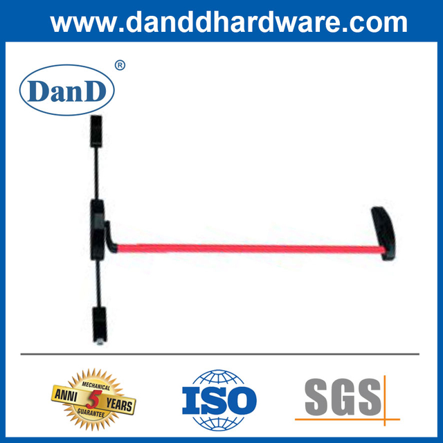 Phụ kiện thanh thoát hiểm Loại thanh ngang bằng thép Thiết bị thoát hiểm cửa đôi bằng thép-DDPD035