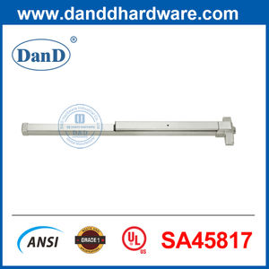 Thanh đẩy cửa thoát hiểm bằng thép sơn bạc Phần cứng hoảng loạn Thanh chắn cửa thép UL305-DDPD025
