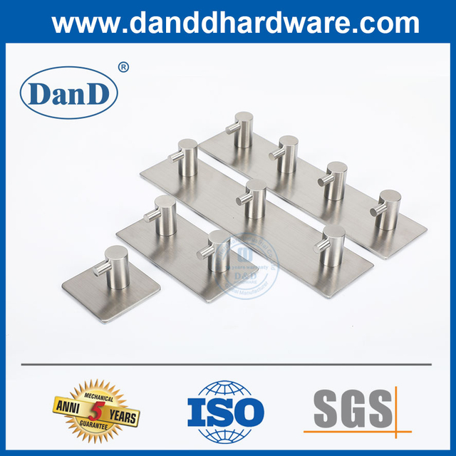 Thép không gỉ Móc Áo Móc Cửa Phòng Tắm Áo Móc Treo Tường Móc Áo Hardware-DDTC011