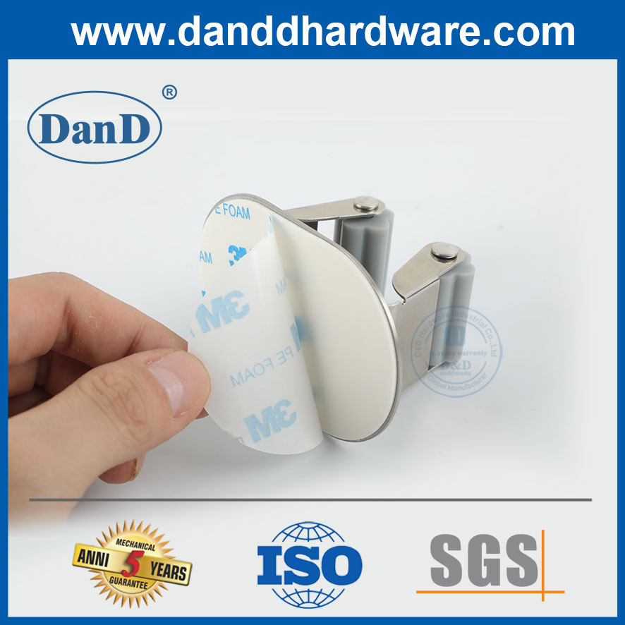 Thép không gỉ 304 Áo choàng vải Móc khăn Áo móc treo tường nhà máy-DDTC003