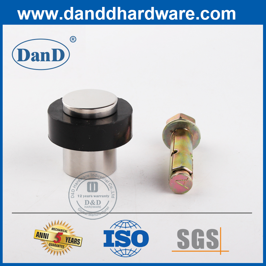 Nút chặn cửa cao su bằng thép không gỉ cho cửa gỗ-DDDS007
