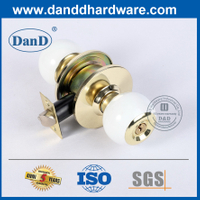 Thiết kế mới Khóa tay nắm cửa bằng hợp kim kẽm màu trắng-DDLK067