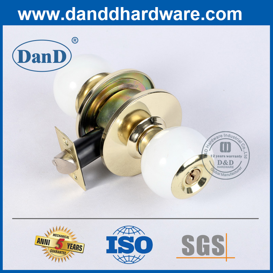 Núm cửa khóa đôi được đánh bóng hoàn thiện bằng hợp kim kẽm-DDKL061