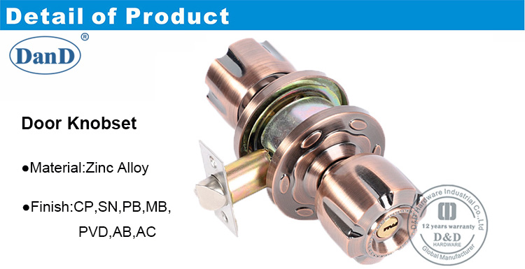 Bộ n&uacute;m cho cửa gỗ-DDLK043-D v&agrave; D Phần cứng