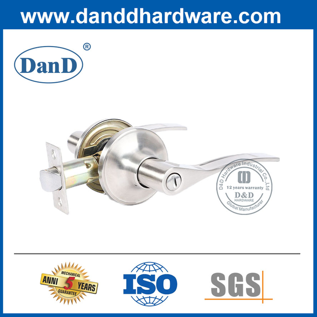 Hợp kim kẽm Tay cầm đòn bẩy bạc Chức năng bảo mật Lockset-DDLK017
