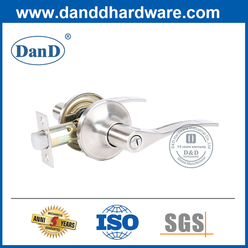 Hợp kim kẽm Tay cầm đòn bẩy bạc Chức năng bảo mật Lockset-DDLK017