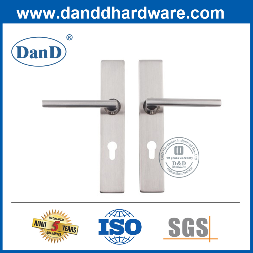 Tay cầm đòn bẩy hiện đại bằng thép không gỉ có tấm-DDTP006