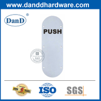 Tấm biển đẩy dạng tròn bằng thép không gỉ cho cửa gỗ-DDSP006