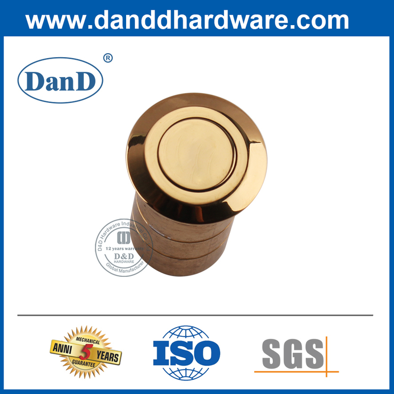 Chống bụi bằng đồng thau được đánh bóng bằng thép không gỉ cho cửa kim loại-DDDP002