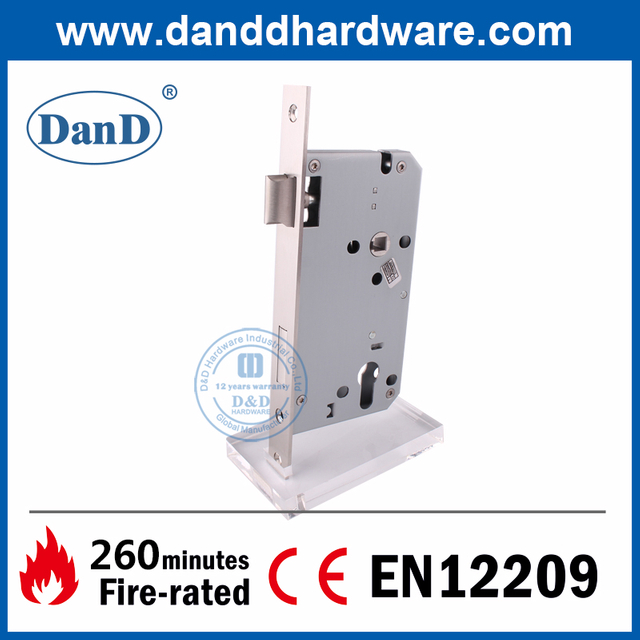 CE EN12209 Euro SS304 Khóa cửa bên trong chống cháy-DDML026-6085