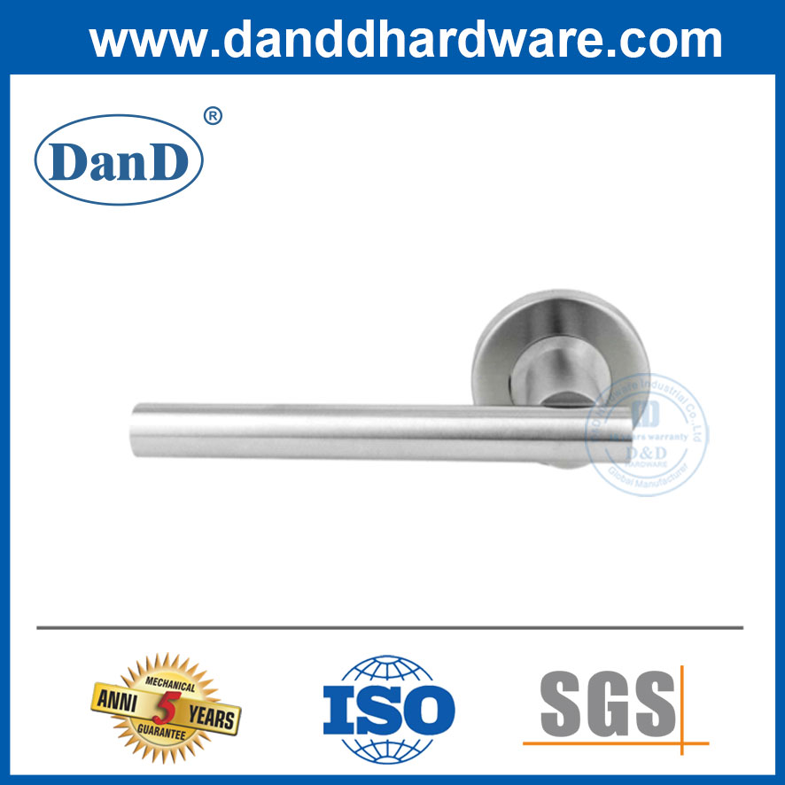 Tay nắm cửa gỗ ngoại thất hiện đại Tay nắm cửa bằng thép không gỉ màu bạc-DDTH040