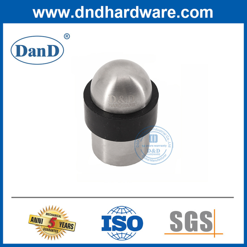 Nút chặn cửa sàn bằng thép không gỉ Phần cứng thương mại Vít trong nút chặn cửa-DDDS008