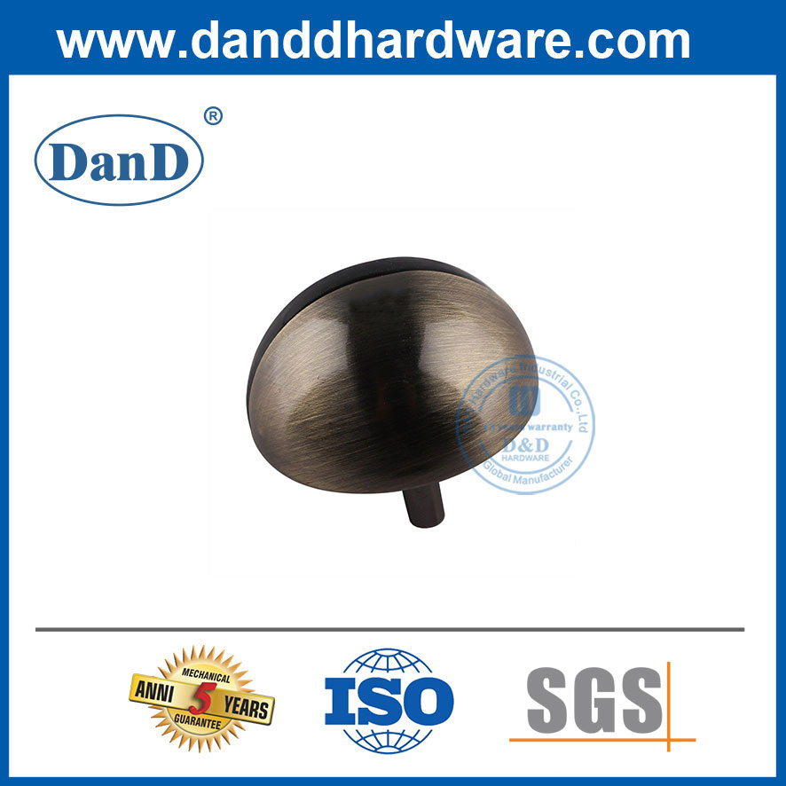 Chặn cửa kính nội thất Hợp kim kẽm Chặn cửa bằng đồng cổ-DDDS004