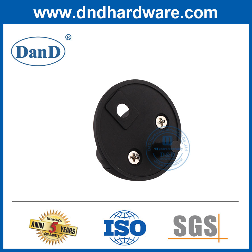 Chặn cửa hiện đại Chặn cửa hợp kim kẽm màu đen-DDDS004