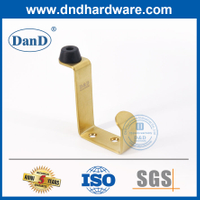 Chặn cửa An ninh Chặn cửa bằng đồng thau Satin bằng thép không gỉ màu vàng có Hook-DDDS024