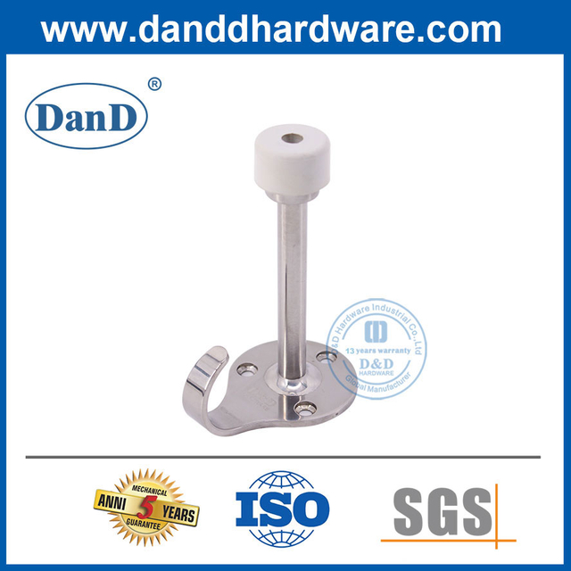 Chặn cửa tường đặc biệt có móc Chặn cửa dài bằng thép không gỉ-DDDS017