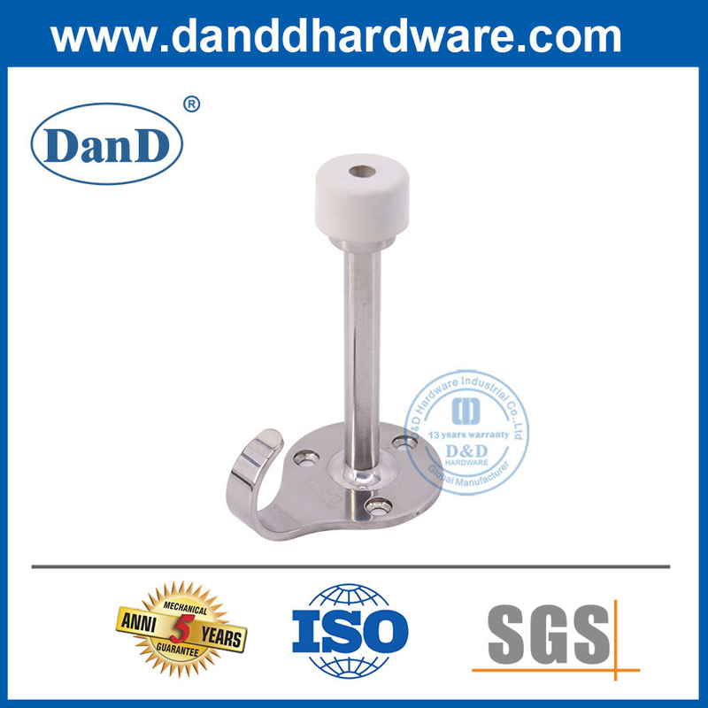 Chặn cửa tường đặc biệt có móc Chặn cửa dài bằng thép không gỉ-DDDS017