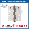 Bản lề cửa bên trong bằng thép không gỉ được xếp hạng chống cháy UL cho khách sạn-DDSS001-FR-4X3.5X3