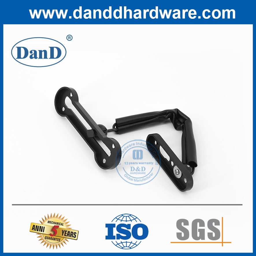 Khóa xích màu đen mờ bằng thép không gỉ trên cửa dành cho thị trường Mỹ DDG003