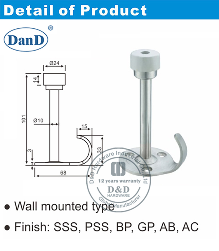 Chặn cửa loại-D và D Phần cứng