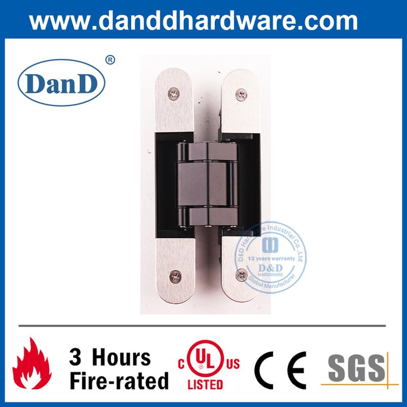 Bản lề cửa ẩn có thể điều chỉnh bằng hợp kim kẽm 3D cho cửa gỗ-DDCH008-G40