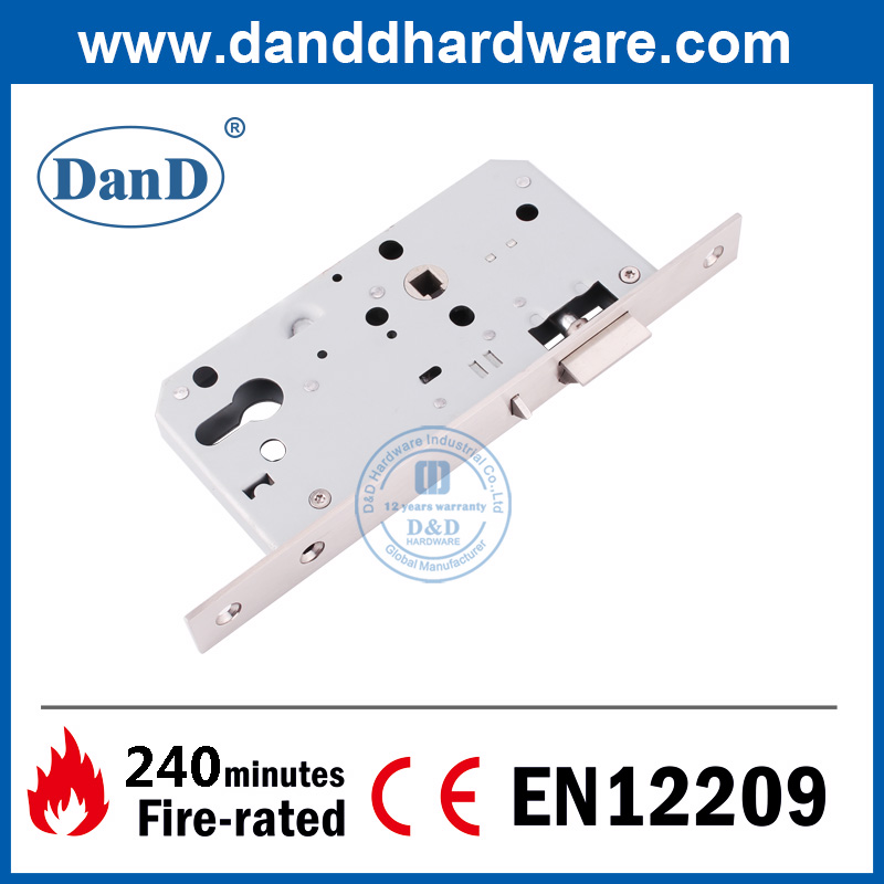 Khóa chốt ban đêm chống cháy Euro SS304 được đánh dấu CE-DDML014