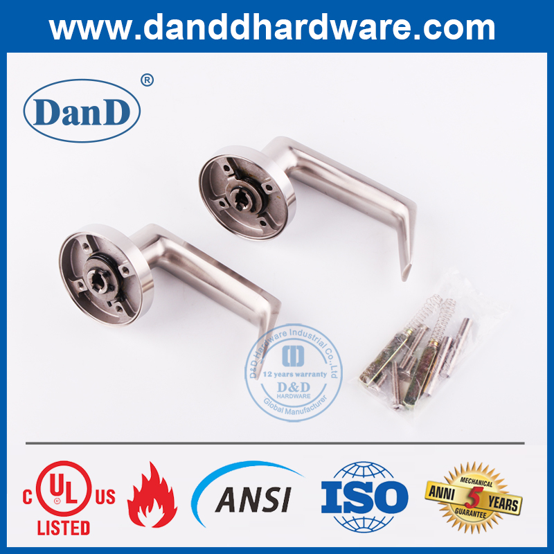 Tay nắm cửa đòn bẩy rắn màu bạc nặng SUS304-DDAH002